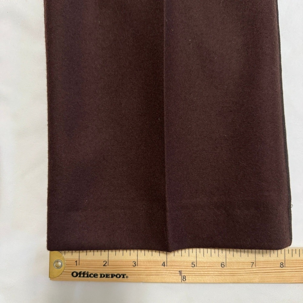 VTG NWT Harve Benard Wide Leg Chocolate Equestrian Pleated Trouser 6 Wool Tuxedo - Picture 10 of 16
